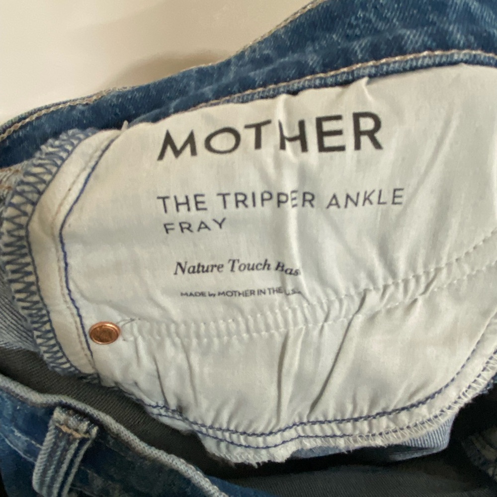 MOTHER The Tripper Ankle Fray Jeans in I Put A Spell On You Size 24 NWT - Picture 6 of 7